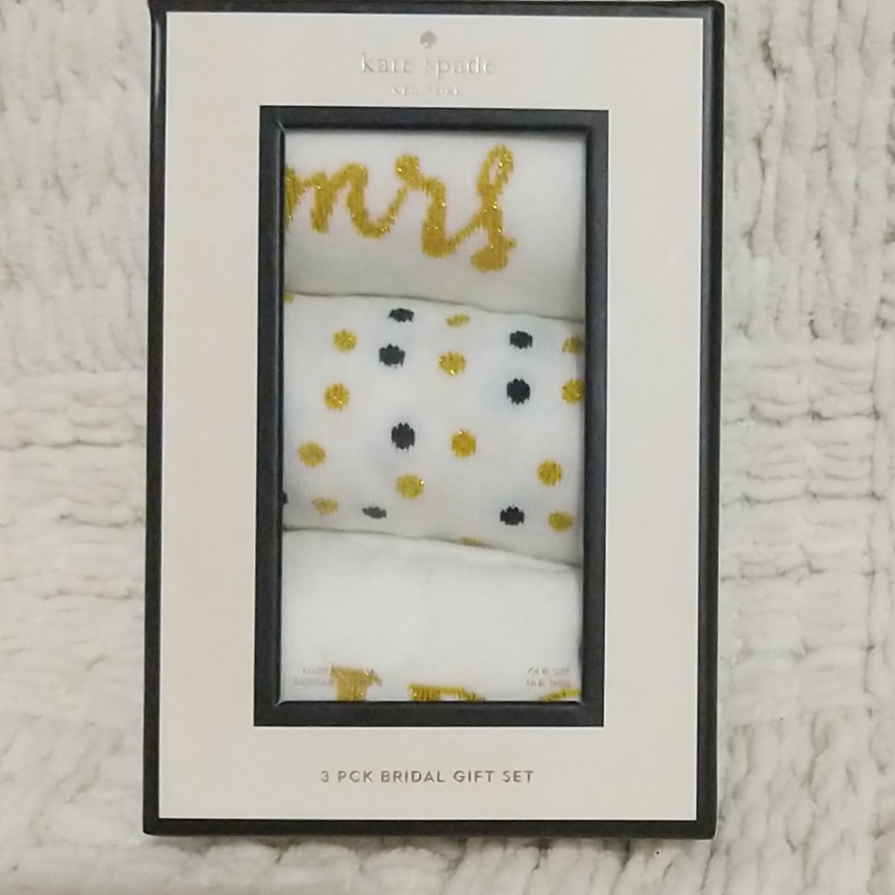 ♠️Kate Spade bridal party socks♠️